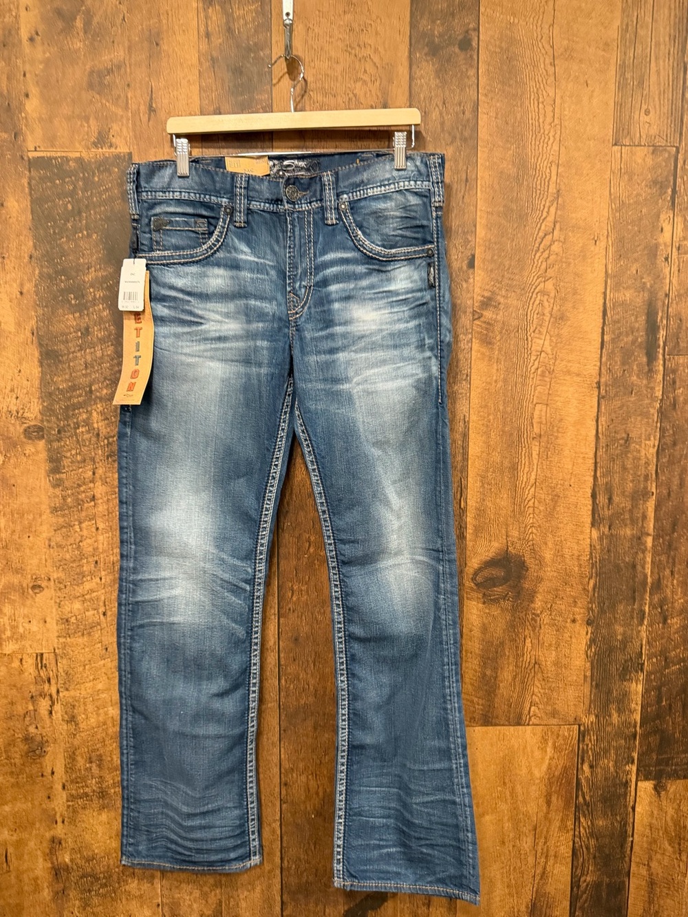 NWT silver jeans ZAC 32x34 medium wash denim